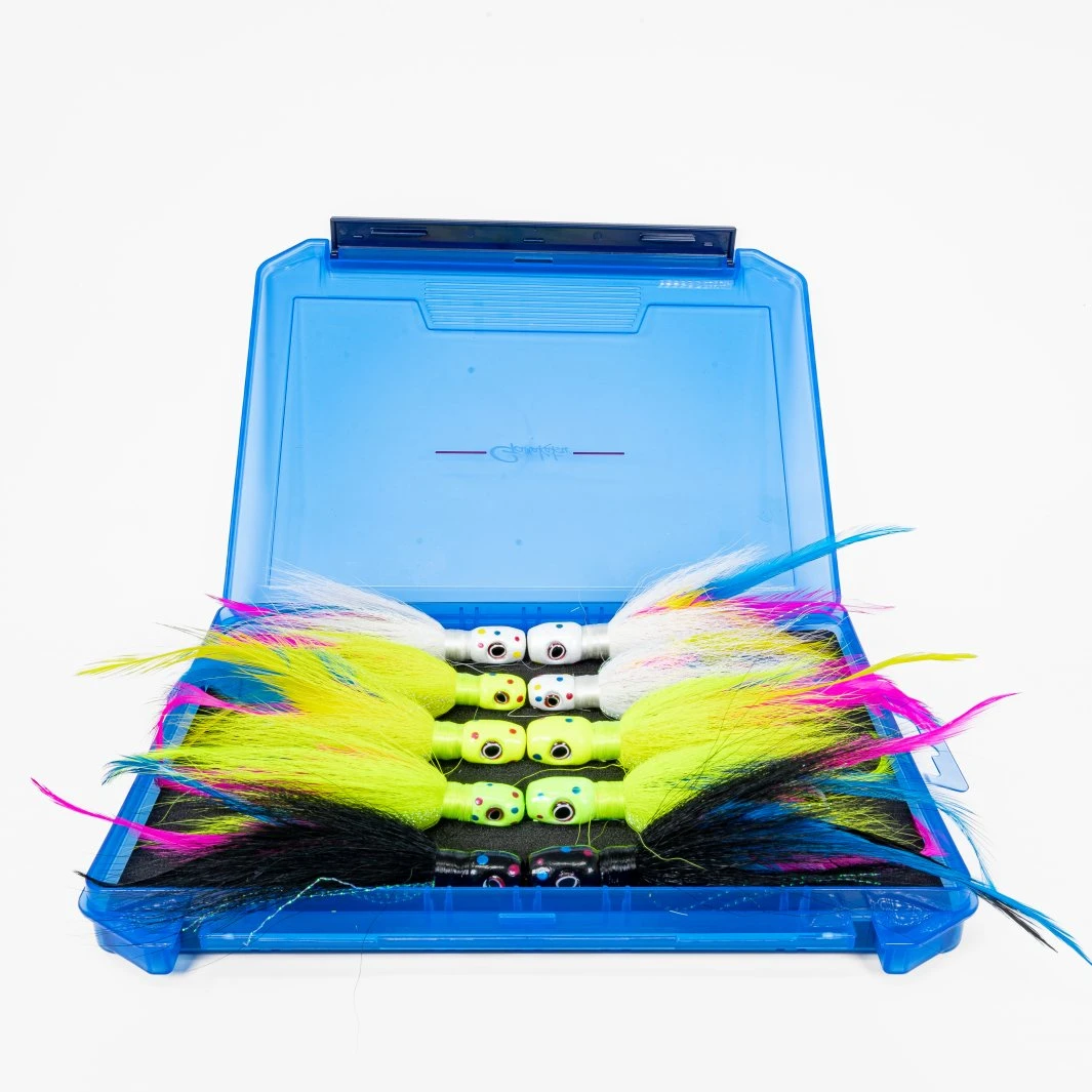 S&S Bucktails John Skinner V2 Swing Hook Striped Bass Bucktail Bundle