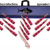 Carlson Machine Spreader Bar 36" With 14 9" Machine Lures And 12" Machine Stinger