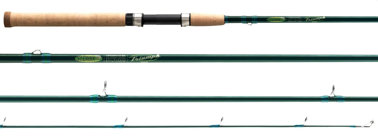 St. Croix Triumph Inshore 7' Medium Heavy Fast Casting Rod TRIC70MHF - Green/Black/Multi - Image 2